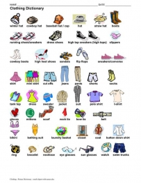 Clothing Vocabulary