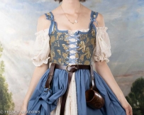 2407 renaissance corset dress 文艺复兴时期的紧身胸衣