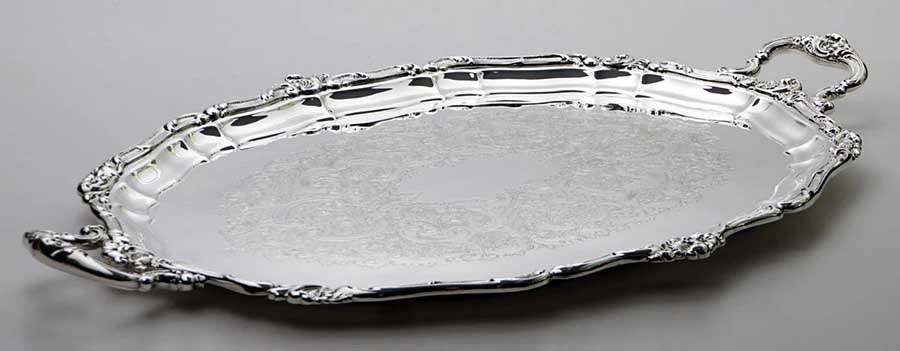 2407 Silver Plated Oval Serving Tray with Handles.jpg