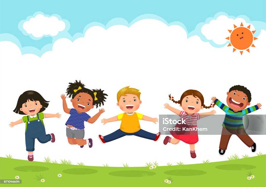 2407 Happy kids jumping together during a sunny day.jpg