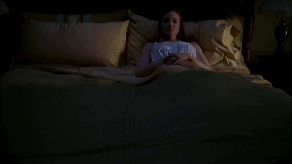 BREE, who still looks very prim and proper lying in her bed with a proper white,.jpg