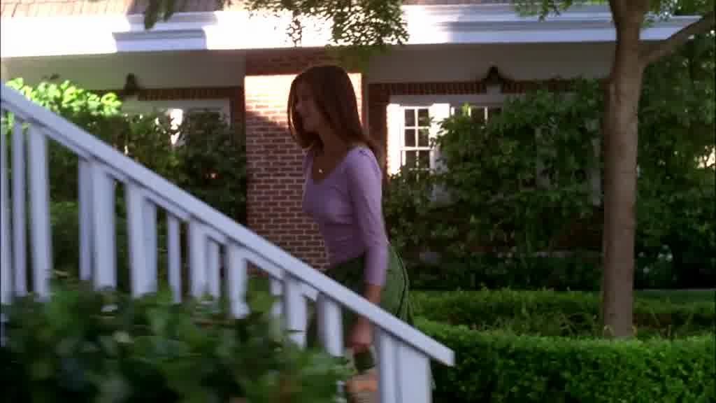 SUSAN walks decidedly up the walkway and up the porch steps.jpg