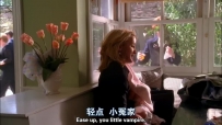 S01E01 MRS. HUBER hurries up the path, sees LYNETTE through the window and comes in