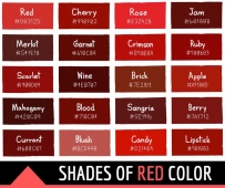 2407 Red color variants