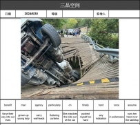 英语讲故事2024-06-30 An automobile jumped into a wood shelter