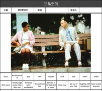 英语讲故事2024-06-30 Forest Gump is talking to another woman on the long chair